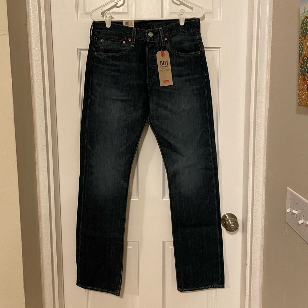 NWT Levi’s Mens Original 501 Button Fly 31x32 Jeans